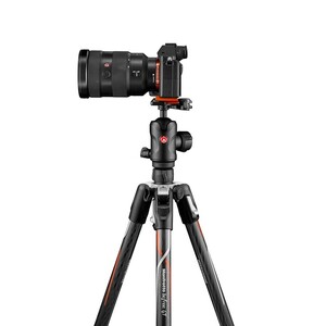 Manfrotto Befree GT Travel Karbon Fiber Tripod & 496 Ball Head (Siyah) - Thumbnail