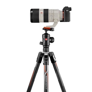 Manfrotto Befree GT Travel Karbon Fiber Tripod & 496 Ball Head (Siyah) - Thumbnail
