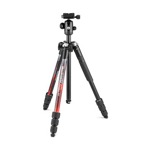 Manfrotto - Manfrotto MKELMII4RD-BH Element MII Alimünyum Ters Katlanır Tripod Kırmızı