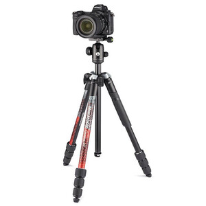 Manfrotto MKELMII4RMB-BH Element MII Alüminyum Mobile Bluetooth Tripod (Kırmızı) - Thumbnail