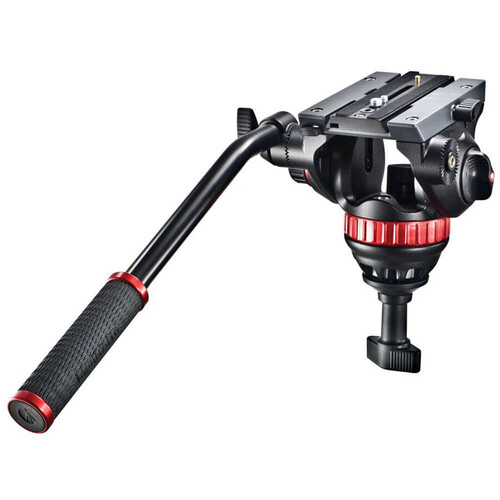 Manfrotto MVH502A,546BKB1 Fluid Head ve 546B Tripod System ve 504PLONGR Plate