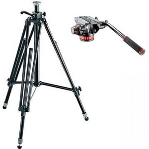 Manfrotto - Manfrotto MVH502AH,028B Video Tripod Kit