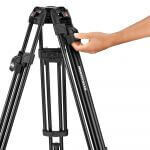 Manfrotto MVK608TWINFA Nitrotech 608 series with 645 Fast Twin Alu Tripod