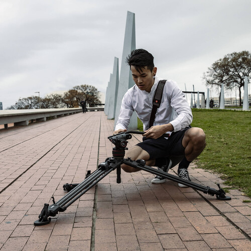 Manfrotto MVK612TWINFC 612 Fluid Head, 645 FAST Twin Karbon Fiber Tripod Kiti