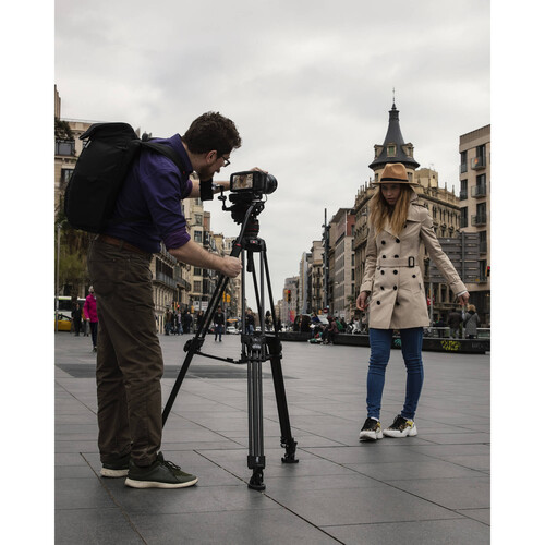 Manfrotto MVK612TWINFC 612 Fluid Head, 645 FAST Twin Karbon Fiber Tripod Kiti