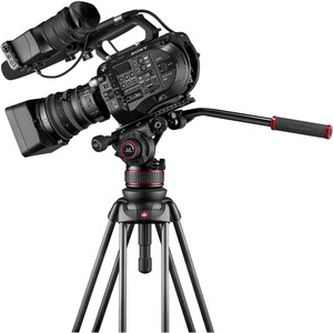 Manfrotto MVK612TWINFC 612 Fluid Head, 645 FAST Twin Karbon Fiber Tripod Kiti - Thumbnail