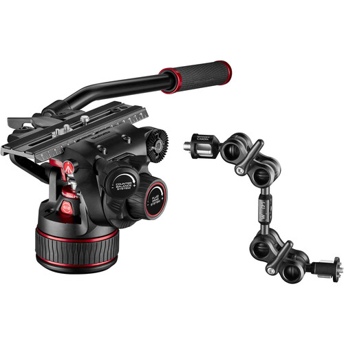 Manfrotto MVK612TWINFC 612 Fluid Head, 645 FAST Twin Karbon Fiber Tripod Kiti
