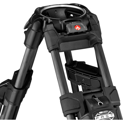 Manfrotto MVK612TWINFC 612 Fluid Head, 645 FAST Twin Karbon Fiber Tripod Kiti