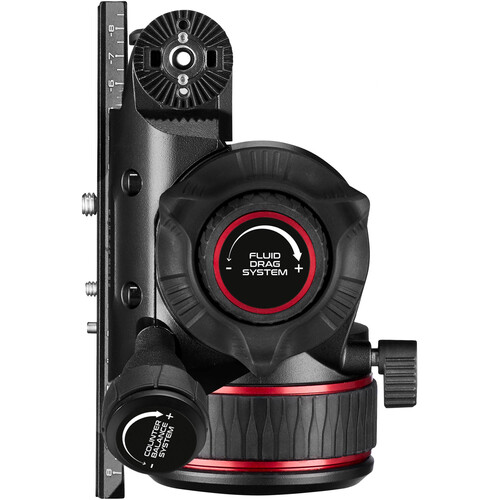Manfrotto MVK612TWINFC 612 Fluid Head, 645 FAST Twin Karbon Fiber Tripod Kiti