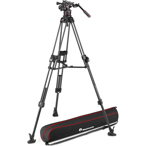 Manfrotto MVK612TWINFC 612 Fluid Head, 645 FAST Twin Karbon Fiber Tripod Kiti