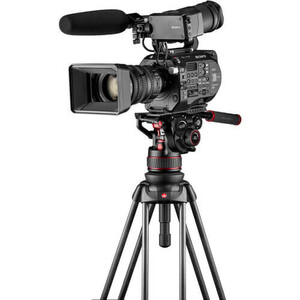 Manfrotto MVK612TWINGA Nitrotech 612 Video Başlıklı Alüminyum Çift Bacaklı Tripod - Thumbnail