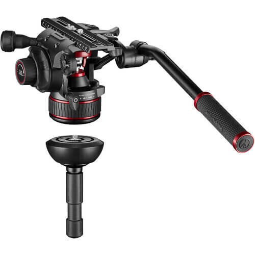 Manfrotto MVK612TWINGA Nitrotech 612 Video Başlıklı Alüminyum Çift Bacaklı Tripod