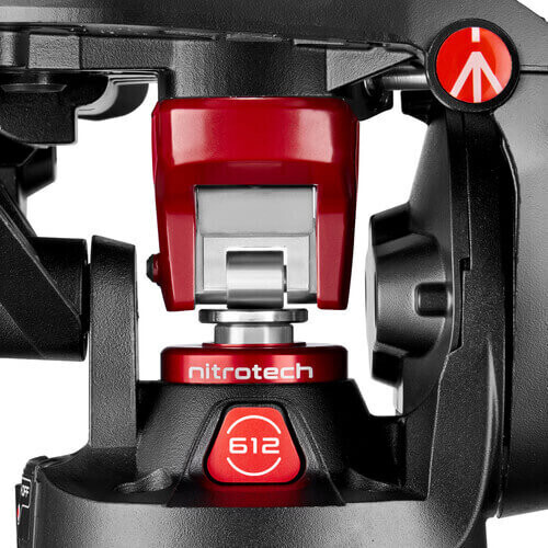 Manfrotto MVK612TWINGA Nitrotech 612 Video Başlıklı Alüminyum Çift Bacaklı Tripod