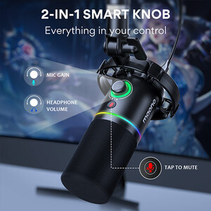 Maono PD200X USB/XLR Dinamik Mikrofon (Siyah) - Thumbnail
