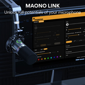 Maono PD200X USB/XLR Dinamik Mikrofon (Siyah) - Thumbnail