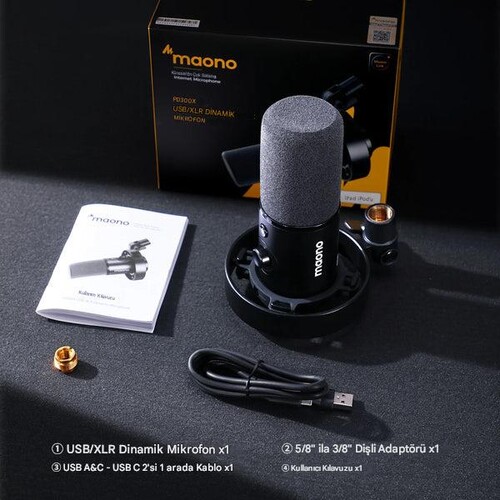 Maono PD300X USB/XLR Dinamik Mikrofon