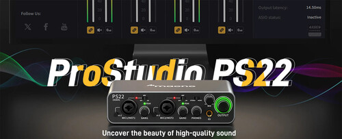 Maono PS22 ProStudio 2x2 USB Ses Kartı (Siyah)