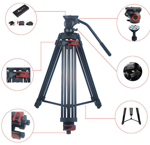 Milica MLK-901B 195cm Çantalı Profesyonel Video Tripod