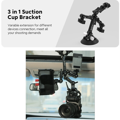 Movmax 3 in 1 Suction Cup Bracket