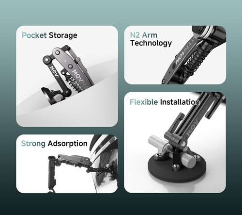 Movmax Blade Arm for DJI Pocket 3/Insta360 X4/Insta360 X5