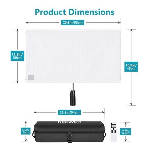 Neewer 30x53cm Katlanabilir 512 LED Işık Paneli (10096943)