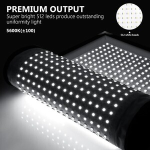Neewer - Neewer 30x53cm Katlanabilir 512 LED Işık Paneli 3'lü Set (1)