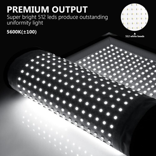 Neewer 30x53cm Katlanabilir 512 LED Işık Paneli 3'lü Set