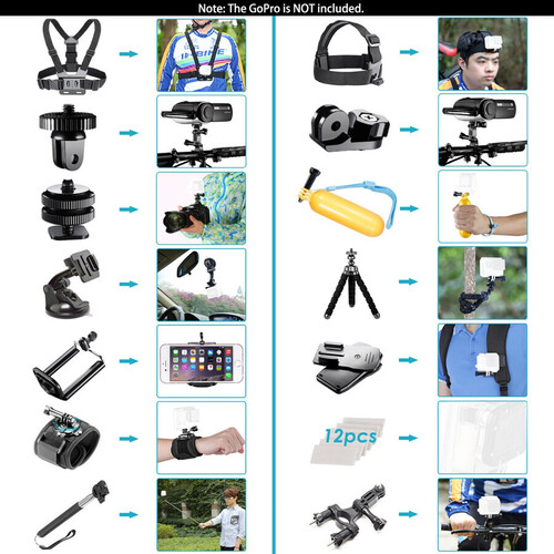 Neewer 53 in 1 GoPro Aksiyon Kamera Aksesuar Kiti (10086930)