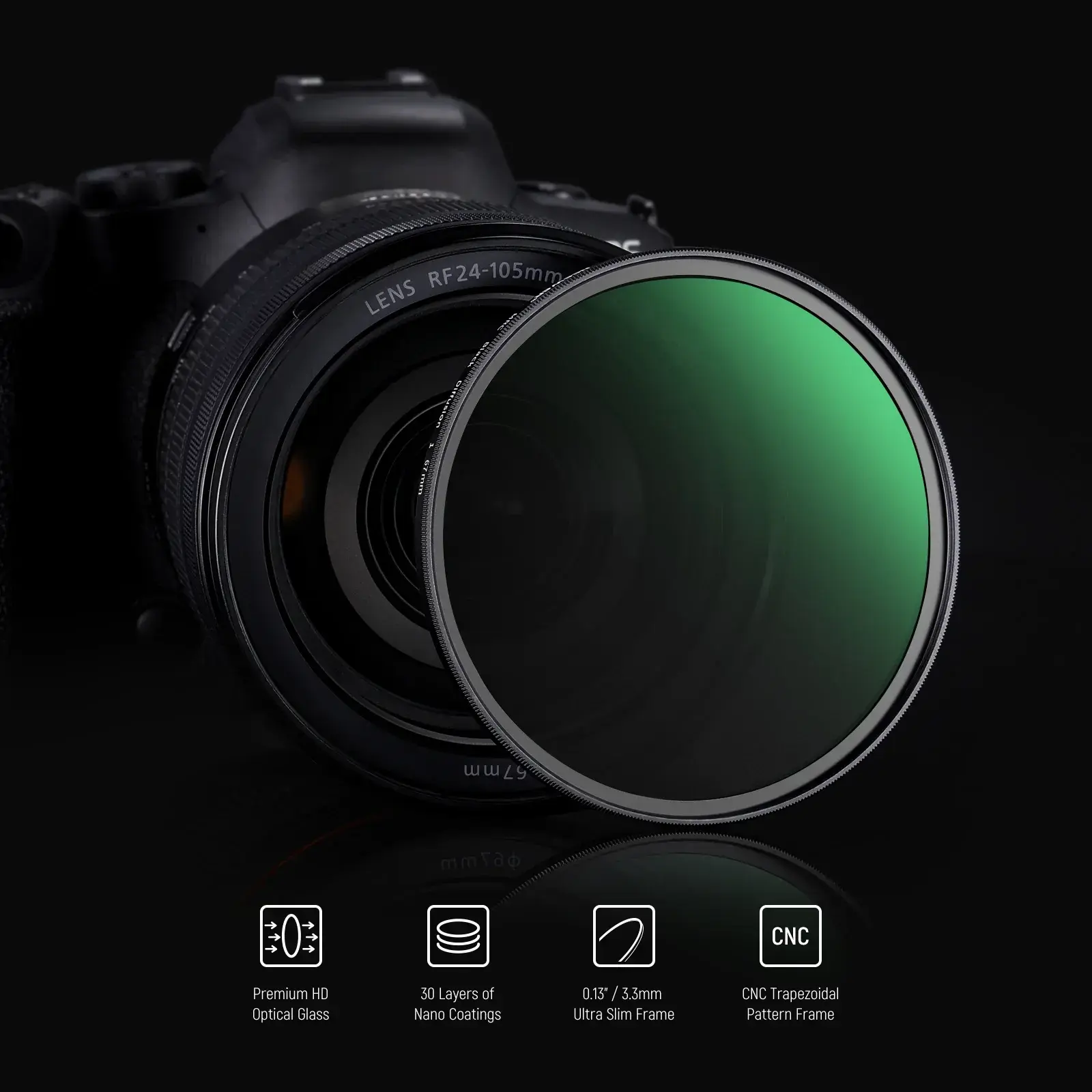 Neewer 82mm 1/1 Black Diffusion Sinematik Efekt Filtresi - Thumbnail