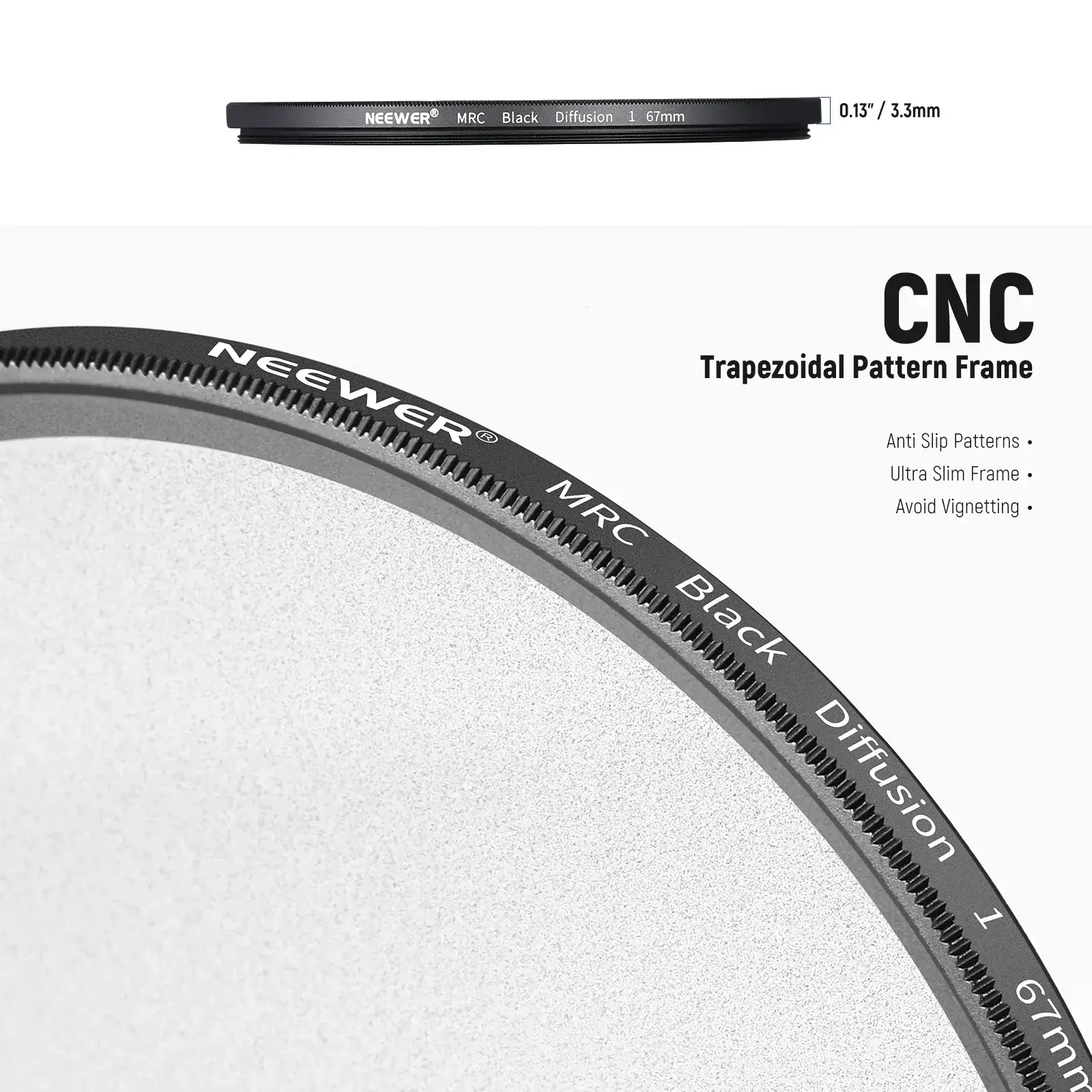 Neewer 82mm 1/1 Black Diffusion Sinematik Efekt Filtresi - Thumbnail
