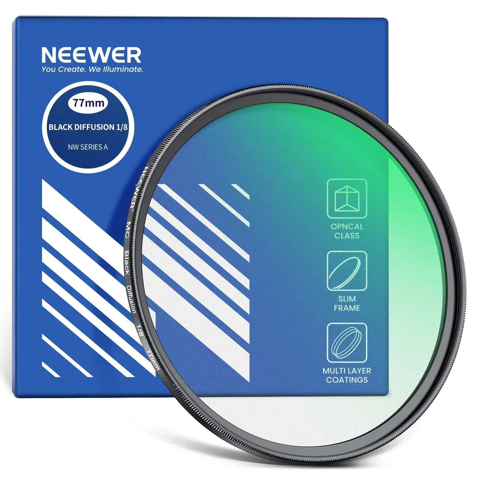Neewer - Neewer 82mm 1/4 Black Diffusion Sinematik Efekt Filtresi
