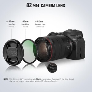 NEEWER 82mm 3'lü Yıldız Filtre Kiti (4, 6, 8 Noktalı) - Thumbnail