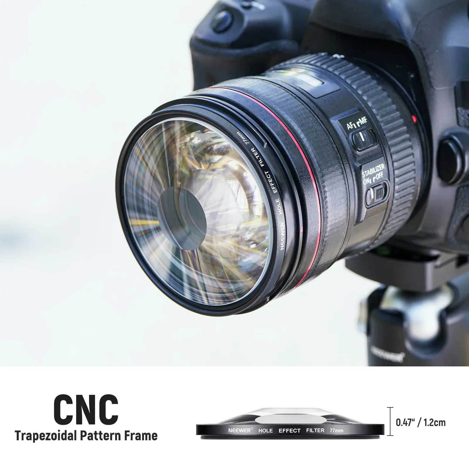 Neewer 82mm Spiral Halo Camera Lens Filter Sinematik Özel Efekt Filtresi