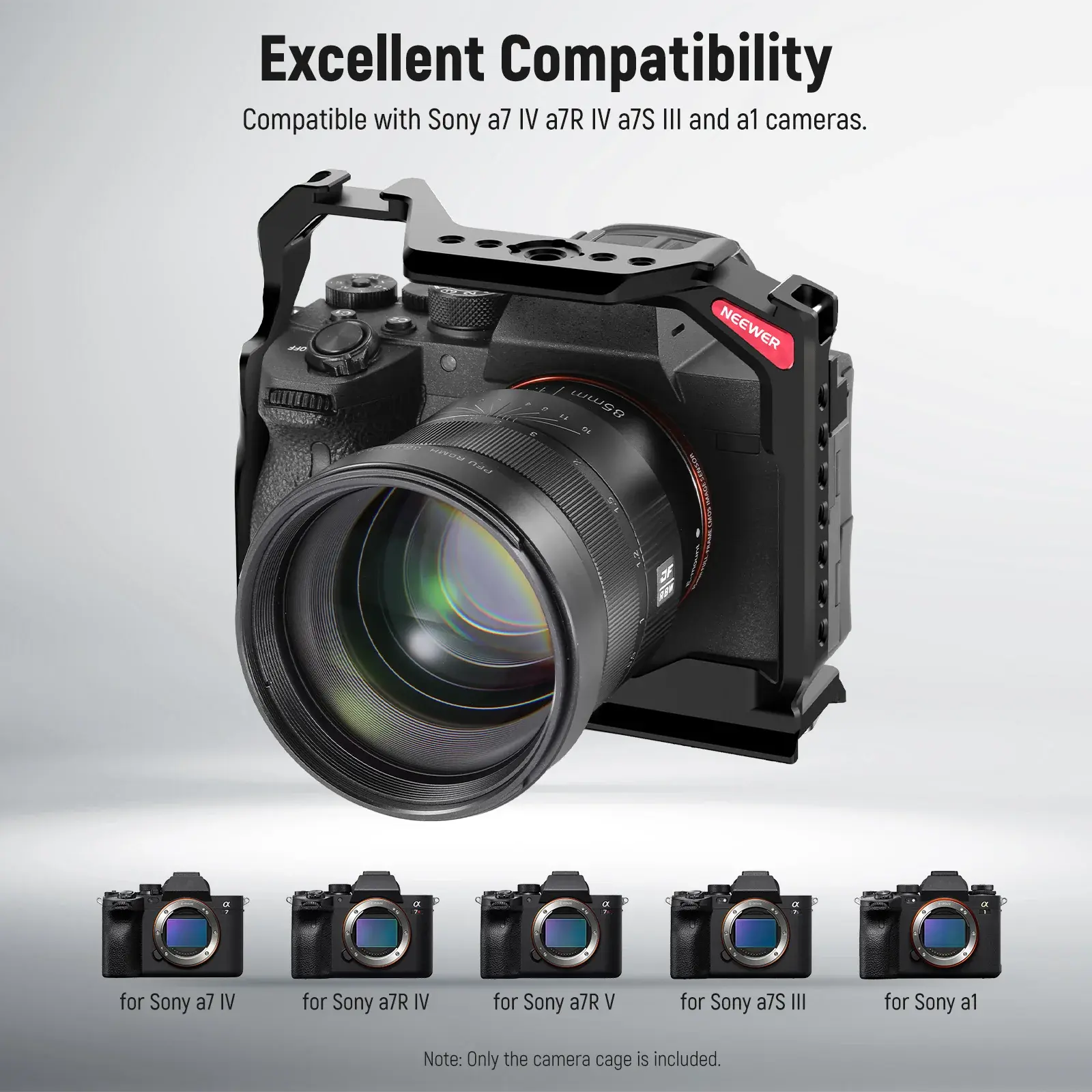 Neewer CA004 Sony A7 IV / A 7R V / A 7S III / A1 Uyumlu Kamera Kafesi - Thumbnail
