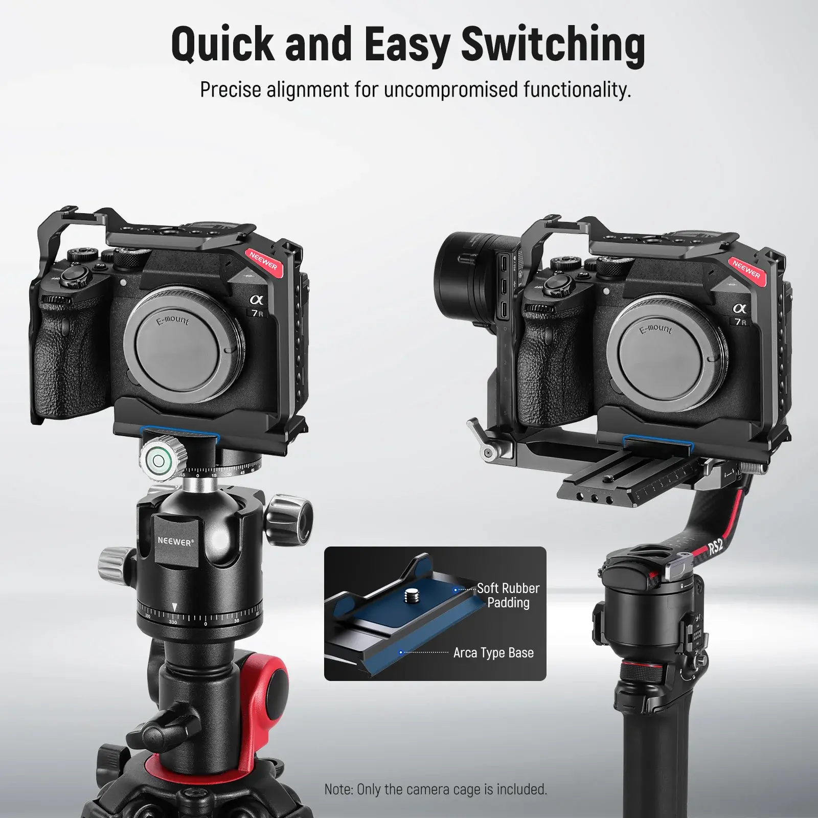 Neewer CA004 Sony A7 IV / A 7R V / A 7S III / A1 Uyumlu Kamera Kafesi - Thumbnail