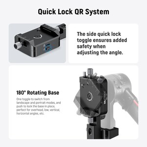 NEEWER - NEEWER CA108 DJI Ronin RS2 / RS3 / RS4 için Dikey Hızlı Değiştirme Plakası (1)