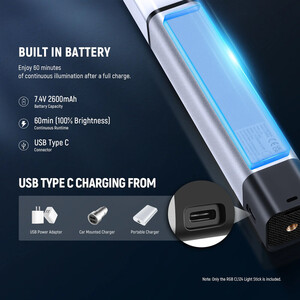 Neewer CL124 RGB El Tipi LED Işık Tüpü - Thumbnail