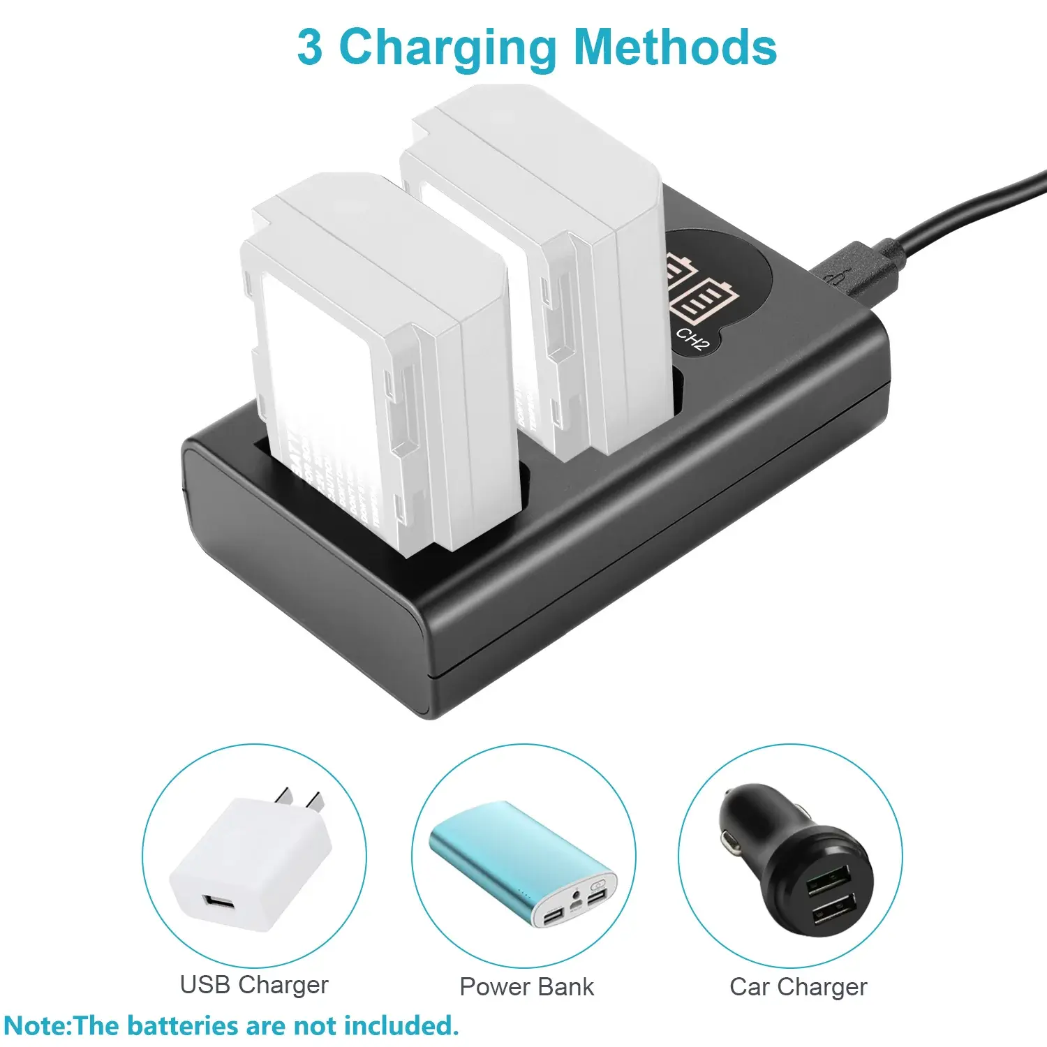 Neewer Dual USB Charger (Sony NP-FZ100 Uyumlu İkili Şarj Cihazı)