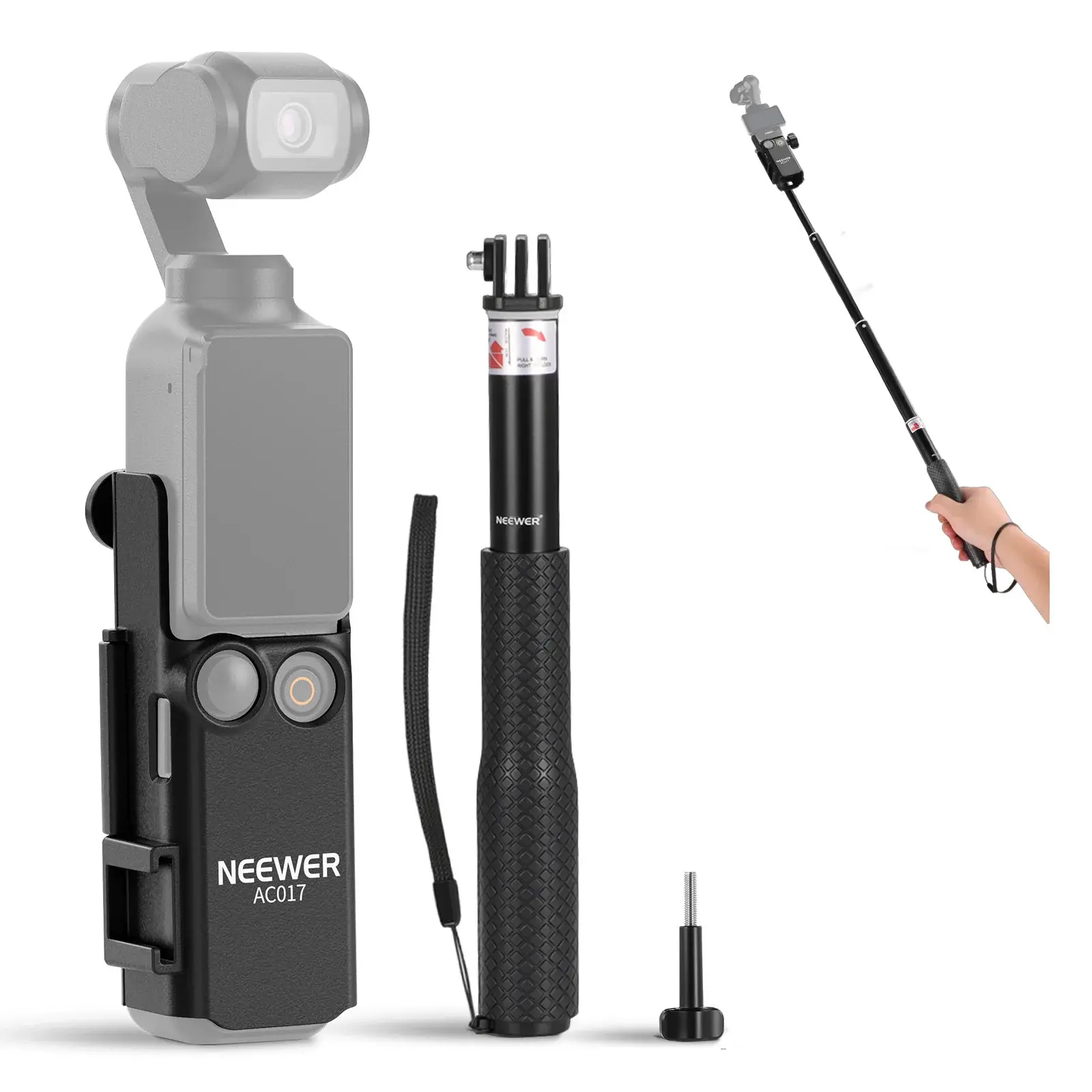 Neewer - NEEWER GP-59 DJI Osmo Pocket 3 Uzatma Adaptör Kiti