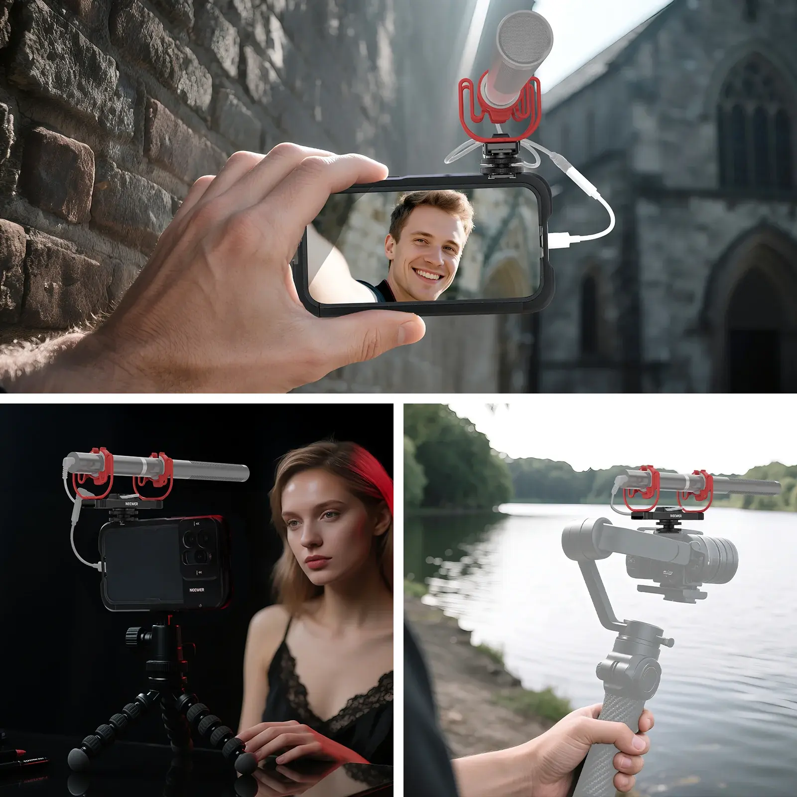 NEEWER MH2 Profesyonel Mikrofon Shock Mount - Thumbnail