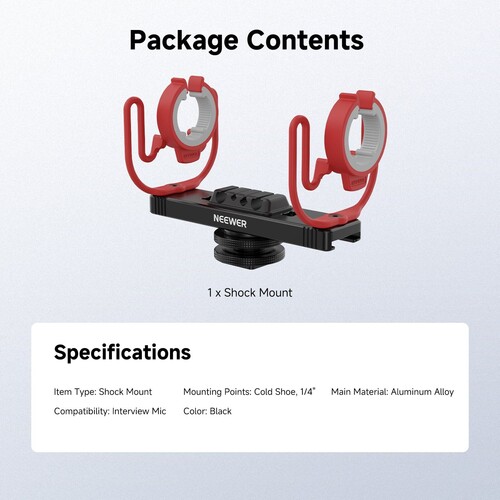 NEEWER MH2 Profesyonel Mikrofon Shock Mount