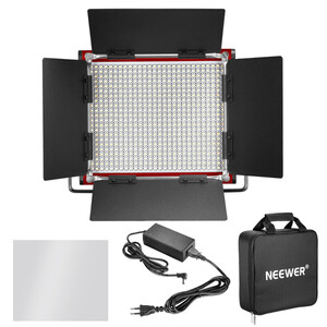 Neewer - Neewer NL-660 Red Bi-color Dimerli 3360 Lümen Video 2'li Led Işık Seti