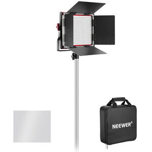 Neewer NL-660 Red Bi-color Dimerli 3360 Lümen Video 2'li Led Işık Seti - Thumbnail