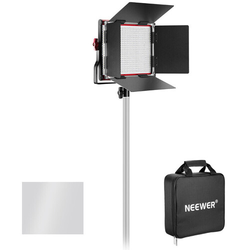 Neewer NL-660 Red Bi-color Dimerli 3360 Lümen Video 2'li Led Işık Seti