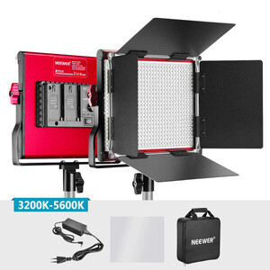 Neewer NL-660 Red Bi-color Dimerli 3360 Lümen Video 3'lü Led Işık Seti - Thumbnail