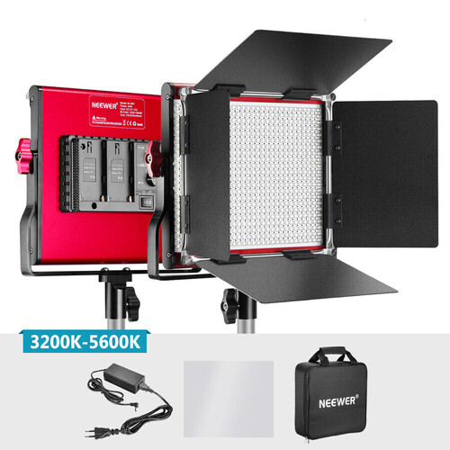 Neewer NL-660 Red Bi-color Dimerli 3360 Lümen Video 3'lü Led Işık Seti