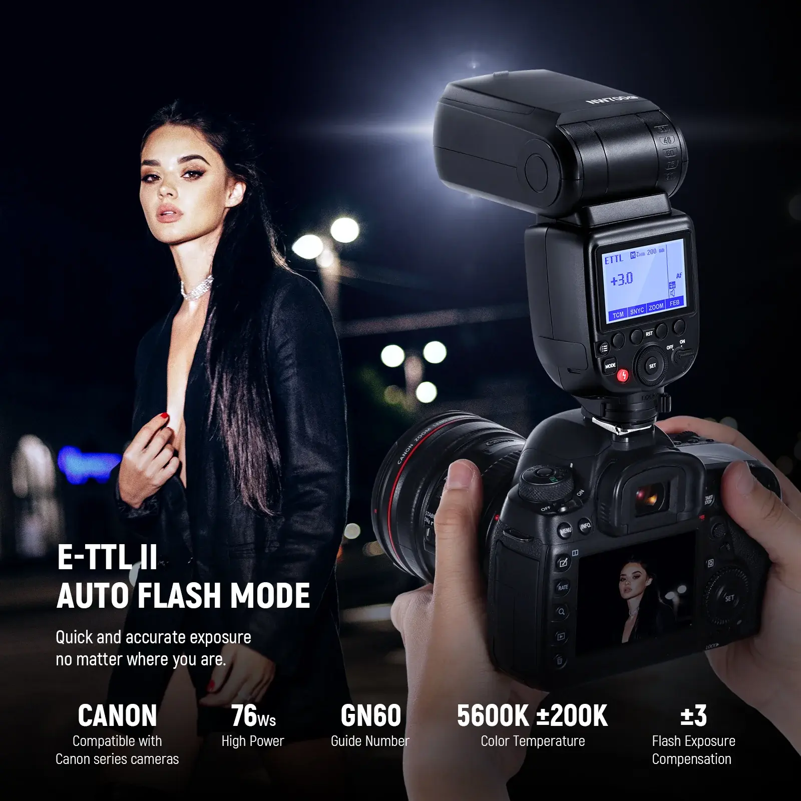 Neewer - Neewer NW700-C E-TTL Flaş Speedlite - Canon Uyumlu (1)