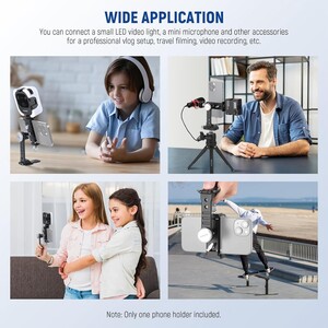 NEEWER PA002 Alüminyum Alaşımlı Döndürülebilir Akıllı Telefon Tripod Adaptörü - Thumbnail
