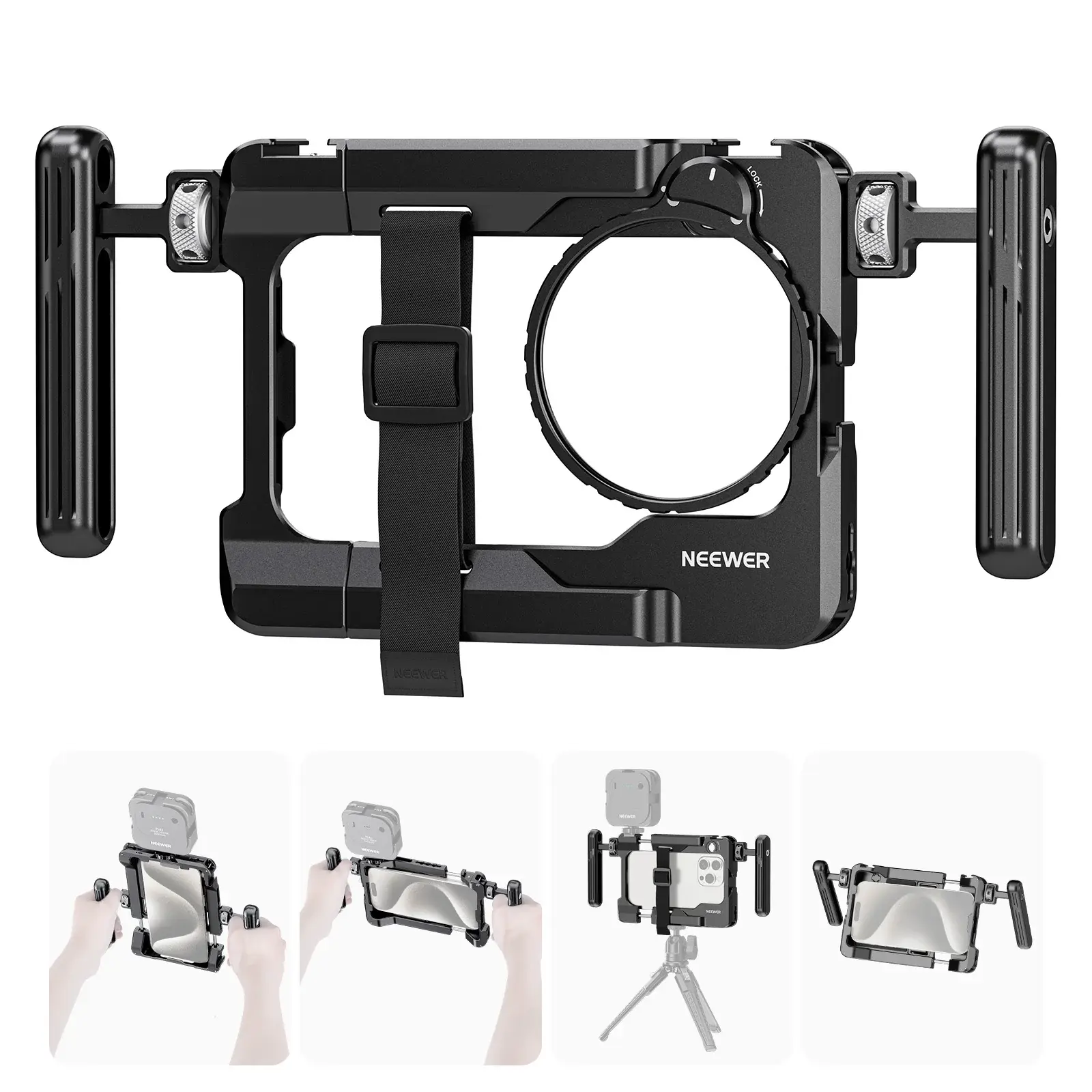 Neewer - Neewer PA017 Telefon Kafesi & 67mm Filtre adaptörlü