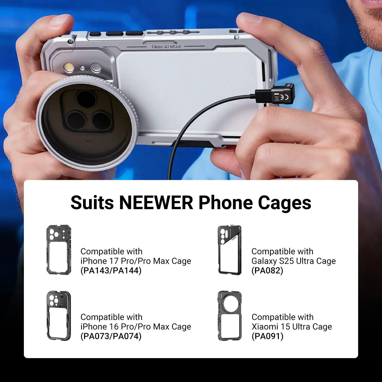 Neewer PS017 180° U-Tipi USB-C Adaptör (40Gbps & 240W & 8K) - Thumbnail